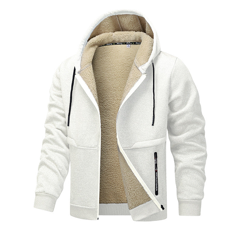 Men’s Thick Sherpa-Lined Zip Hoodie