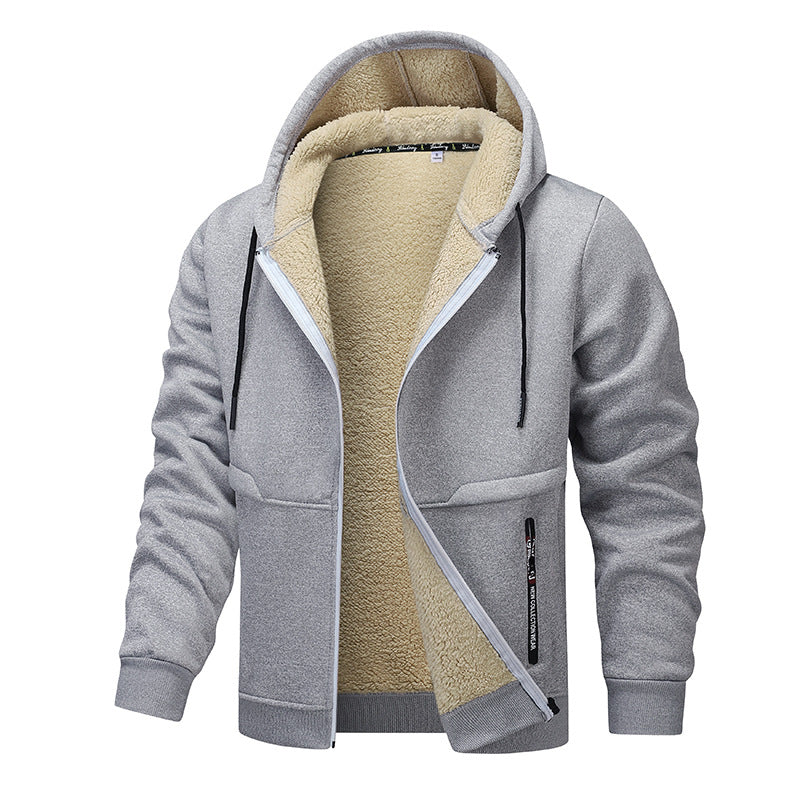 Men’s Thick Sherpa-Lined Zip Hoodie