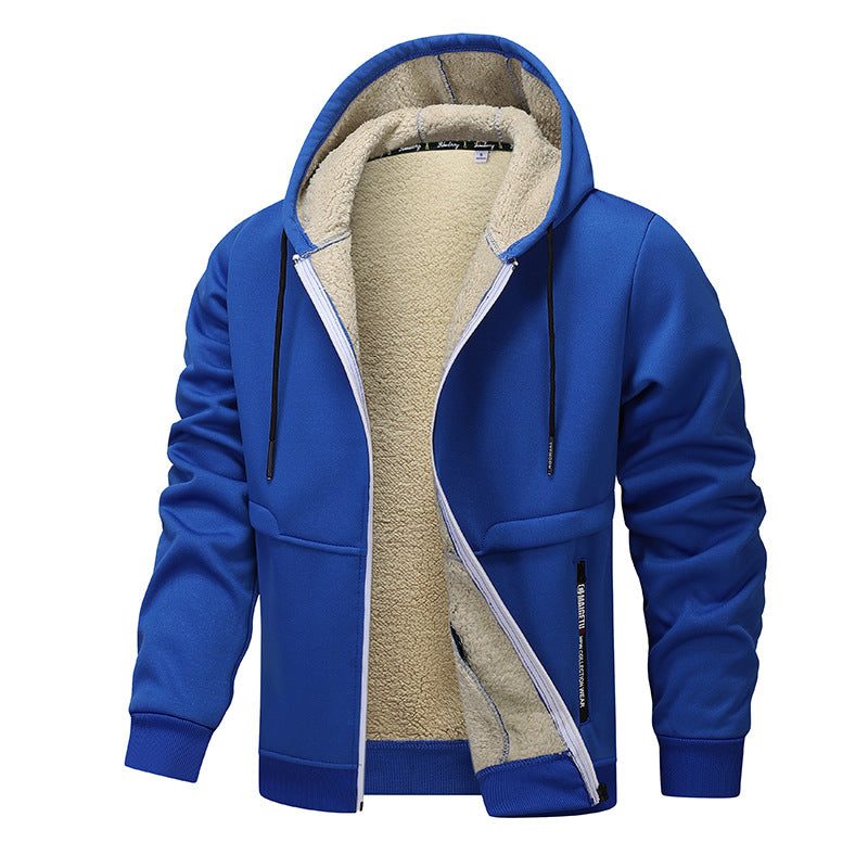 Men’s Thick Sherpa-Lined Zip Hoodie