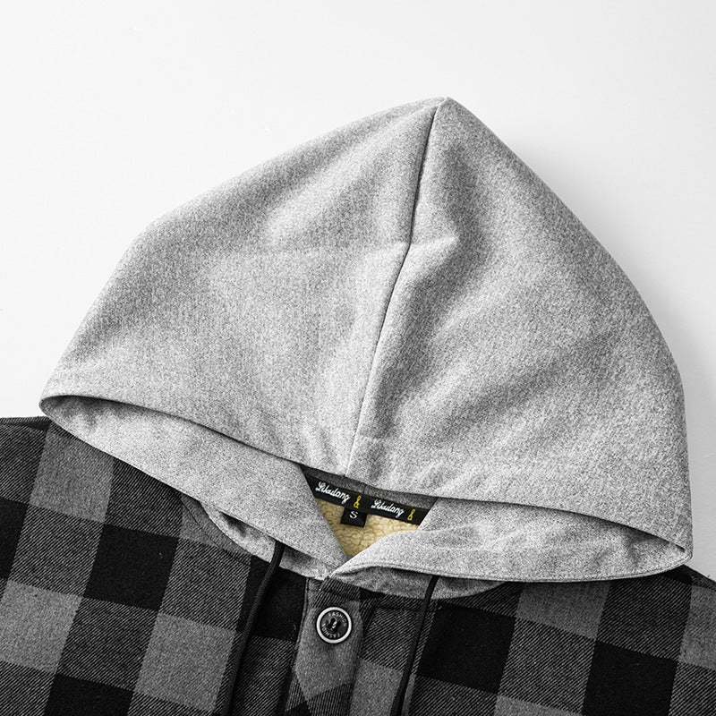 Corduroy Cardigan Coat Men's Hoodie Warm And Protective