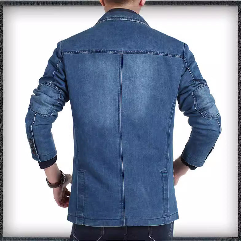 Casual Loose Large Size Youth Denim Suit Jacket