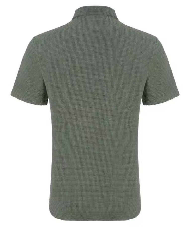 Men's Casual Loose Checked Short-sleeved Shirt