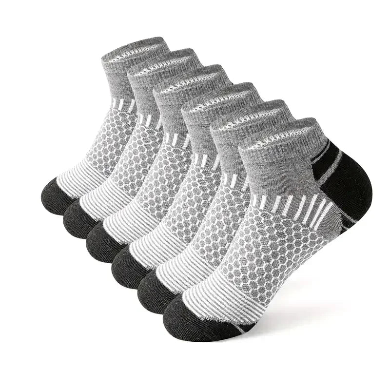 6 Pairs Men Moisture-Wicking Breathable, Sports Socks