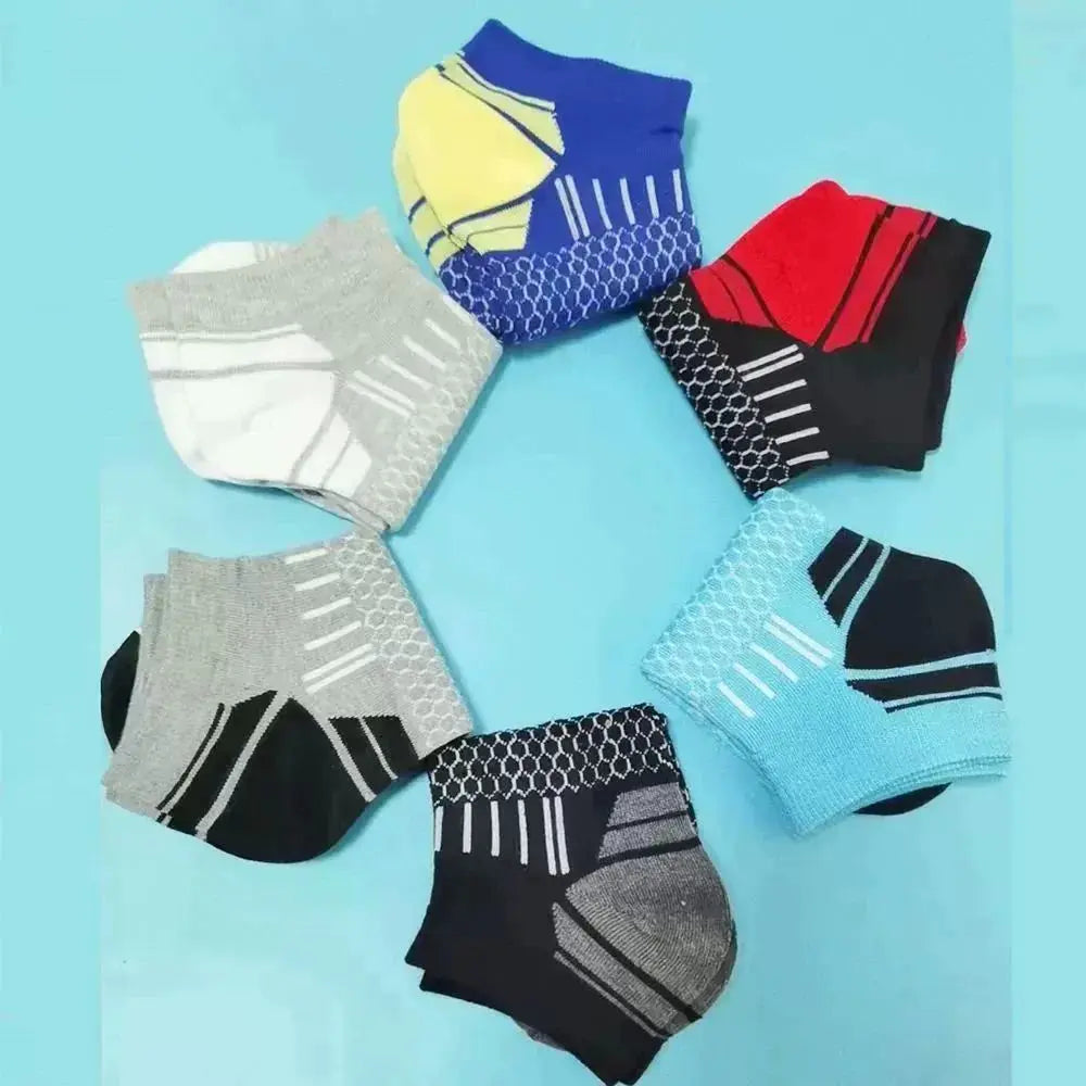 6 Pairs Men Moisture-Wicking Breathable, Sports Socks