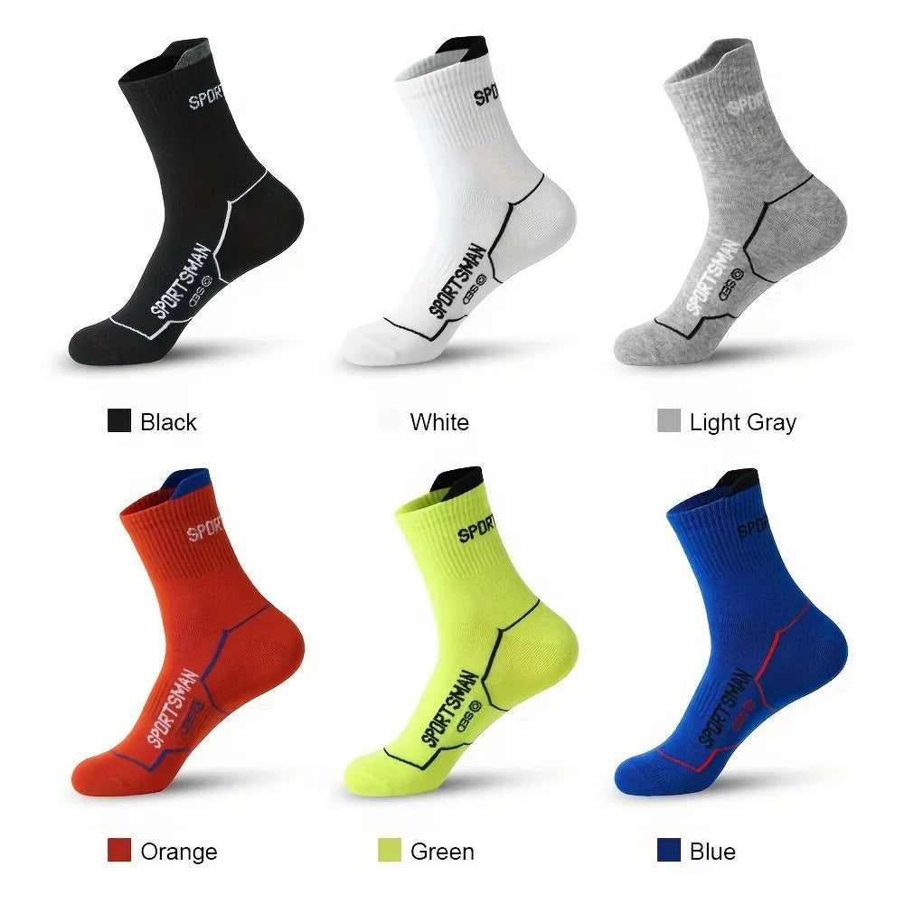 Men Sports Ankle Socks 6-Pack Breathable