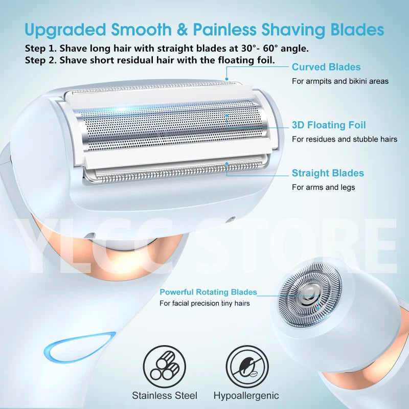 Women’s Waterproof Electric Razor Hair Remover