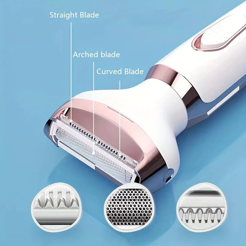4-in-1 Cordless Women Body Hair Trimmer