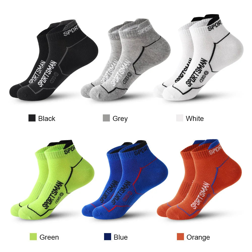Men Sweat-Absorbent Sports Socks 6-Pack