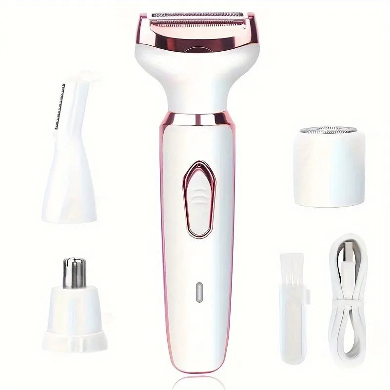 4-in-1 Cordless Women Body Hair Trimmer