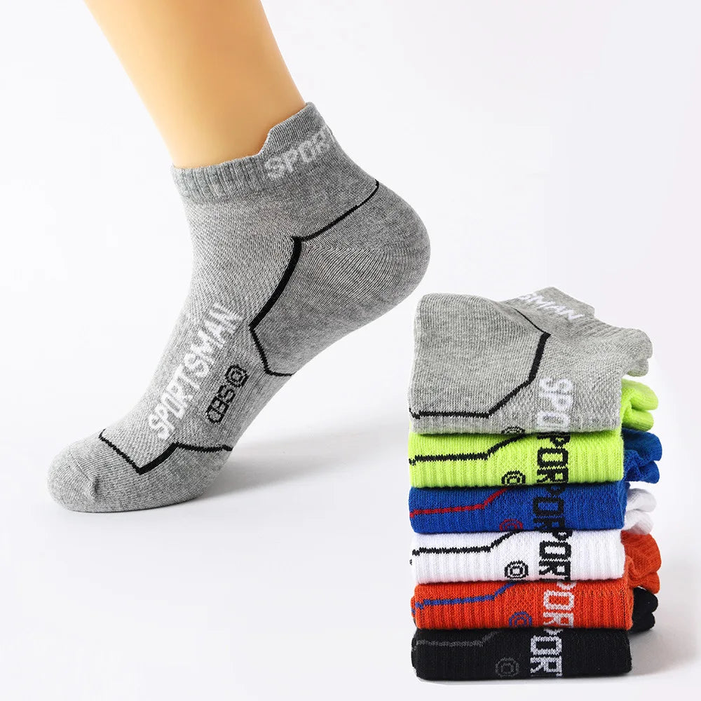 Men Sports Ankle Socks 6-Pack Breathable