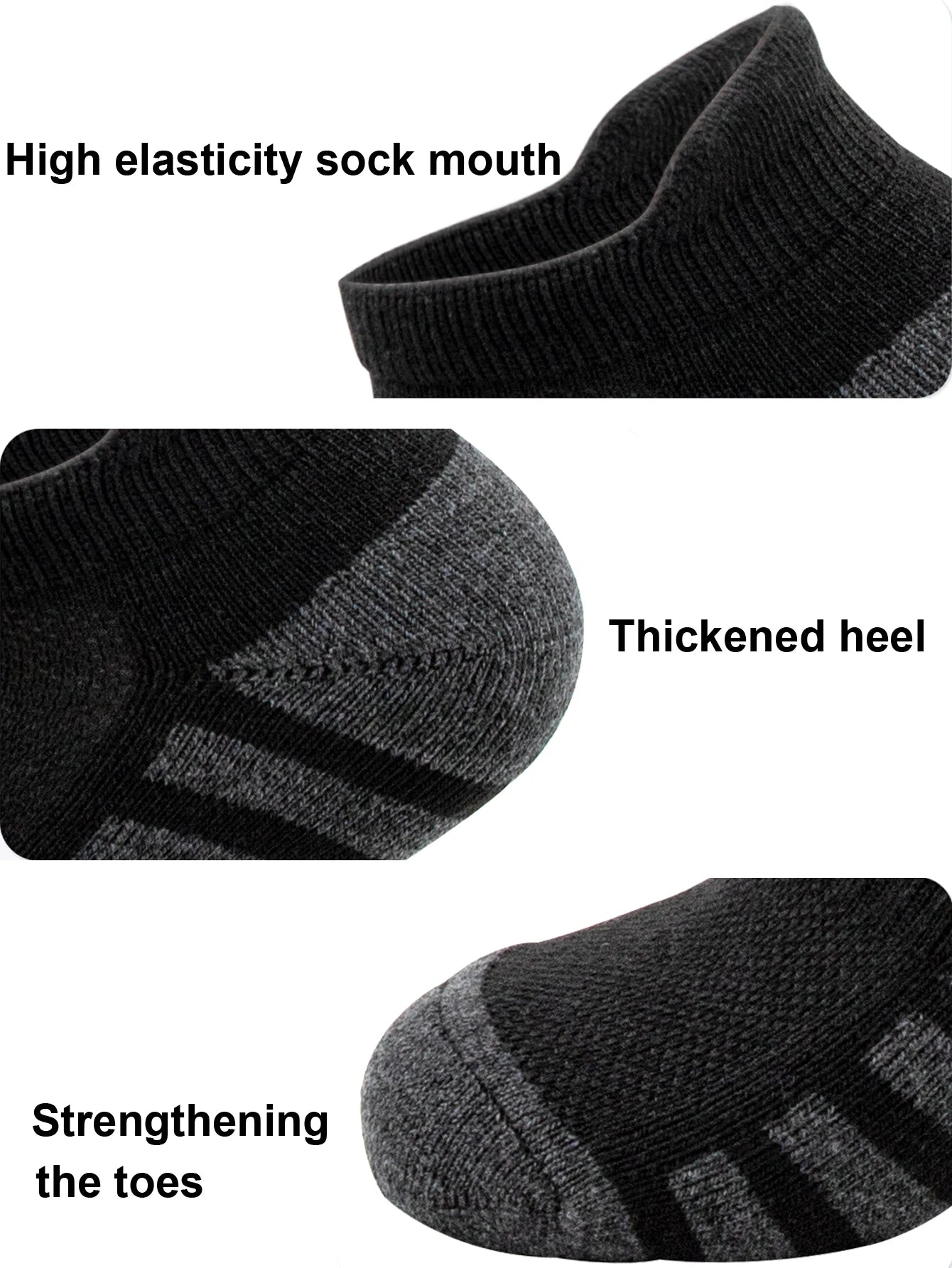 Ankle Sports Socks, Cushioned, Breathable, Unisex,