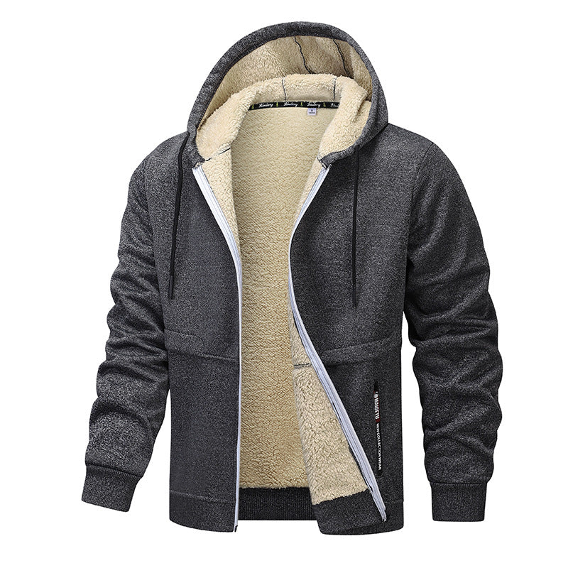 Men’s Thick Sherpa-Lined Zip Hoodie