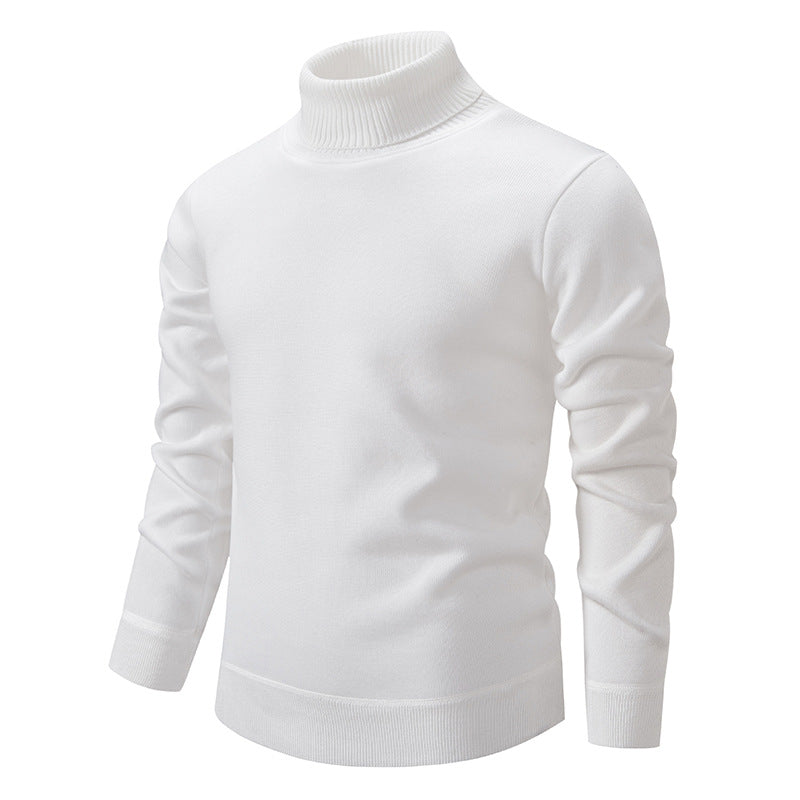 Men’s Fleece-Lined Turtleneck Knit Sweater Clothing
