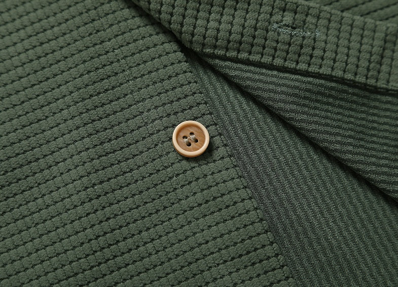 Men's Casual Loose Checked Short-sleeved Shirt