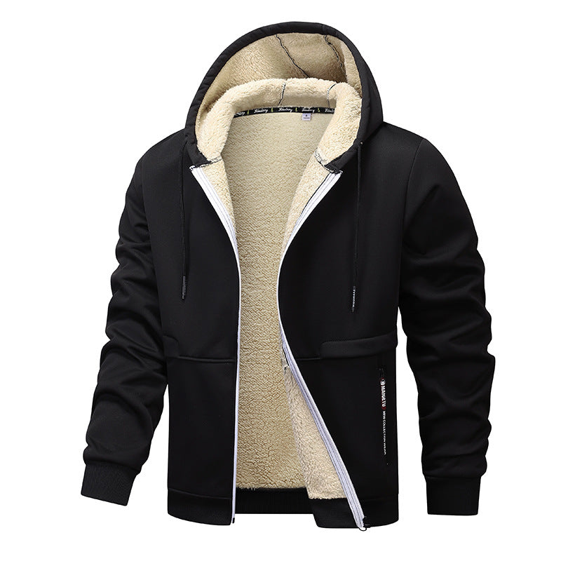 Men’s Thick Sherpa-Lined Zip Hoodie